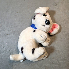 Disney 101 Dalmatians Puppy Mini 7in Plush Stuffed Animal White Black Spots 1998