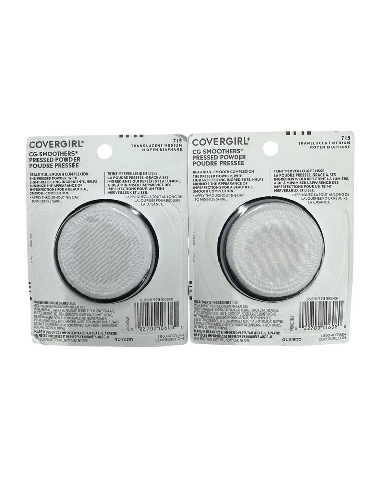 Covergirl CG Smoothers Pressed Powder   #715 Translucent  Medium Set 2 - Image 2 of 2