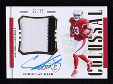 2018 Panini National Treasures Prime 22/25 Christian Kirk #RCS-CK Auto 7zf