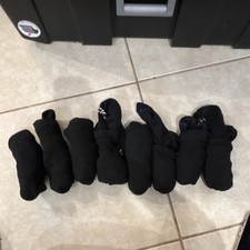 8-Pair Men  s Black Military Boot Socks - Size 7-11 Men