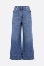 VALENTINO GARAVANI Blue Wide Leg Denim Jeans New & Authentic