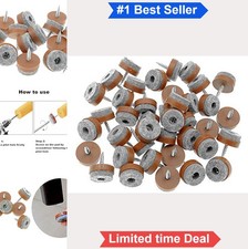 Furniture Felt Pads Screw-On 40 Pack Chair Table Leg Floor Protectors Brown