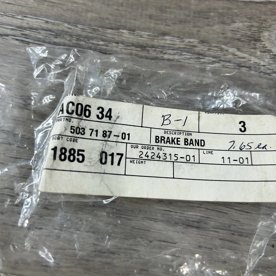 Husqvarna 503718701 Brake Band Nos Genuine Oem Lot Of 2 Foto 2 de 4