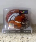 TROY FRANKLIN SIGNED BRONCOS FLASH MINI HELMET - BECKETT