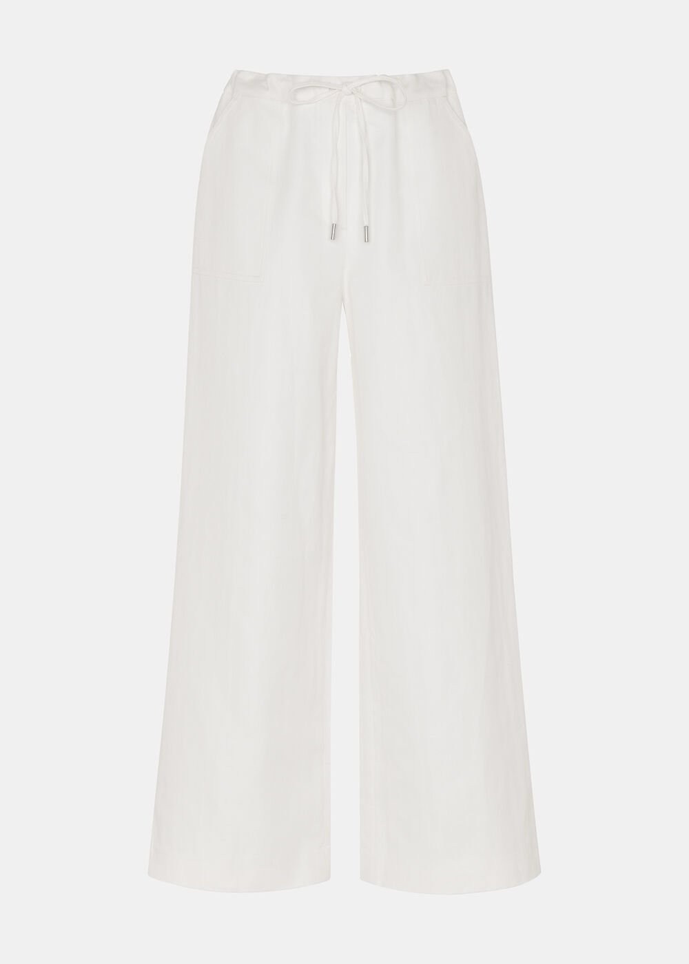 Whistles Petite White Leona Linen Blend Trouser Size 10 RRP £109 New With Tags image 8