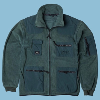 Vintage Helly Hansen 90s Fleecejacke - L