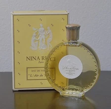 Vtg  L'AIR DU TEMPS by NINA RICCI splash EDT 100ml 3.4 oz LALIQUE PLUGGED bottle