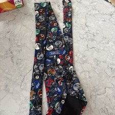 Vintage NFL Team Mens Tie Football Helmets Teams Made in USA Polyester Novelty