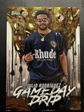 2026 Topps Series 1 Baseball #GD-5 Julio Rodriguez Game Day Drip
