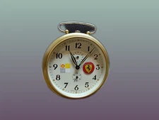 OROLOGIO SVEGLIA MECCANICA ACCIAIO VEGLIA PER FERRARI  VINTAGE ANNI 60/70!!!!