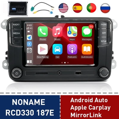 NONAME Autoradio RCD330 187E Androidauto Carplay BT SD für VW Golf Jetta Passat - Bild 1 von 4
