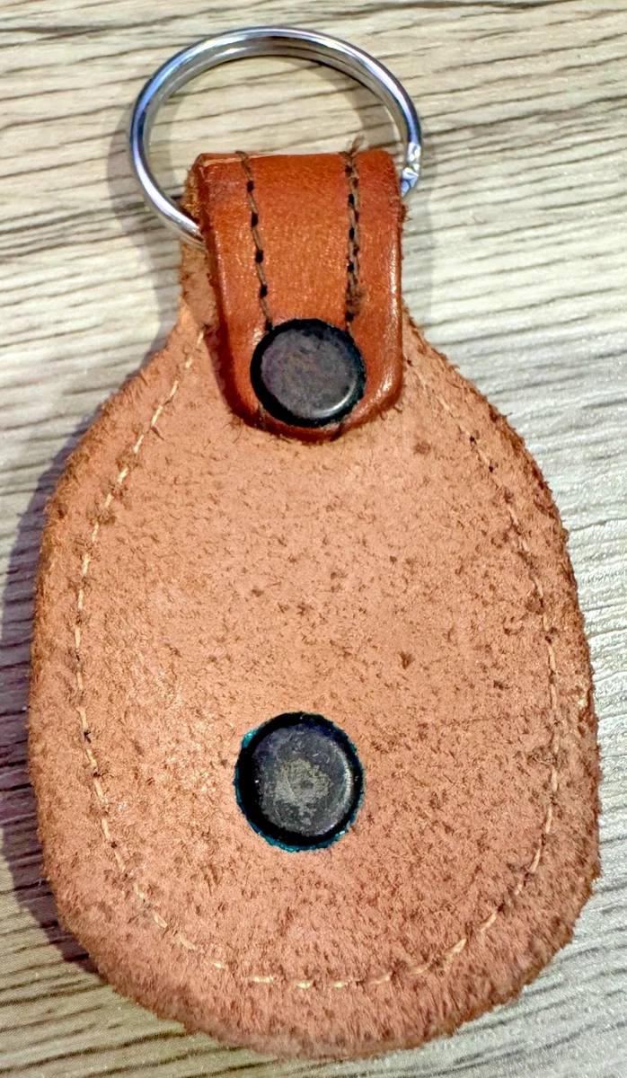 Australian 1944 Penny Keychain Central Tilba Vintage Leather Souvenir Keyring