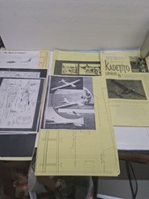 Vintage RC Model Airplane Printed Plans & Tem...