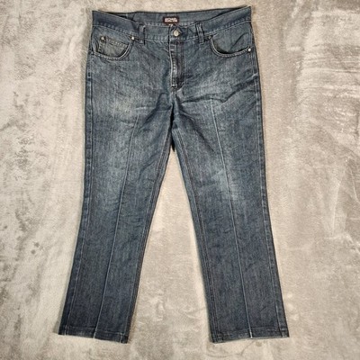 Michael Kors Mens Jeans Dark Wash Blue Straight Leg Size 38X30