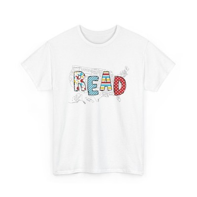 National Read America Red And White Shirt, Books Reading Lovers Bookish Shirt
