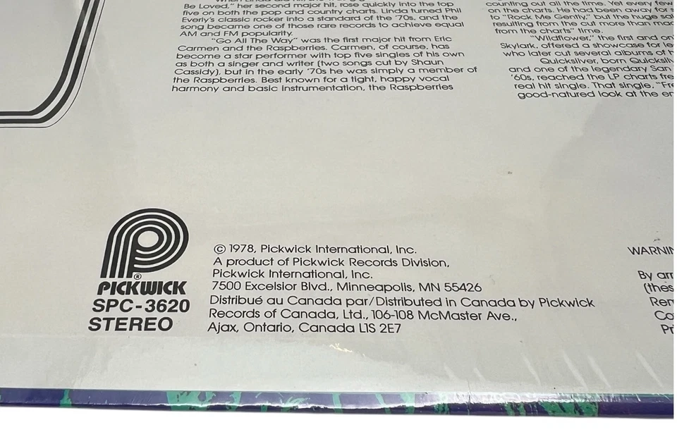 Super Hits (1973, Pickwick) VINYL LP Various Artists - Raspberries, Ronstadt NEW - Image 3 of 4