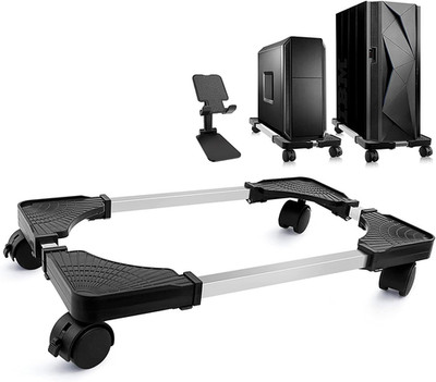 Adjustable Rolling Computer Tower Stand for Gaming PC and Students