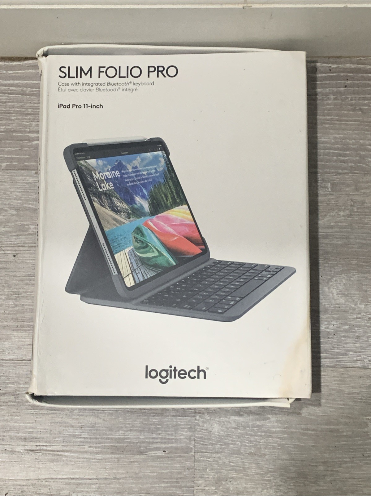 Logitech Slim Folio Pro Backlit Keyboard Case For Apple iPad