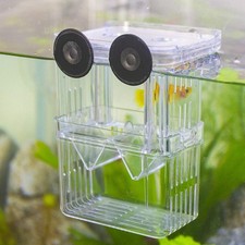 Aquarium Fish Breeder Box Plastic Fish Isolation Breeding Box Hatching Incuba...