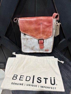 Bed Stu Venice Beach Crossbody Nectar Lux Blossom Rustic Distressed Bag NWT