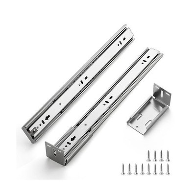 22 Inches Drawer Slides - 10 Pairs Soft Close Drawer Slides Heavy Duty Side M...