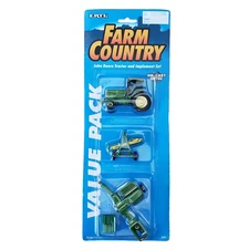 Ertl Farm Country John Deere 7800 Tractor and Implement Set Diecast 1:64
