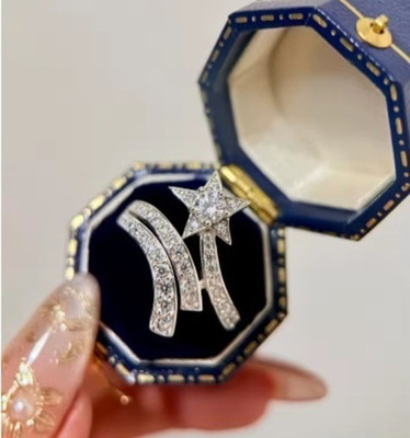 Silber Sternschnuppe Komet Wickel Art Deco Ring echt Schnäppchen NEU RINGGRÖSSE 60 S