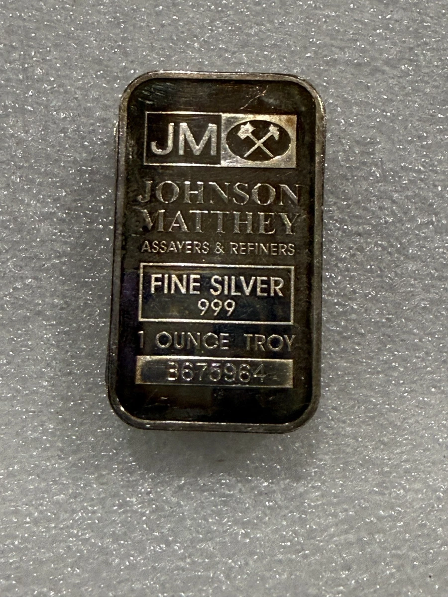 Johnson Matthey Silver Bullion 1 унц благородное металлическое