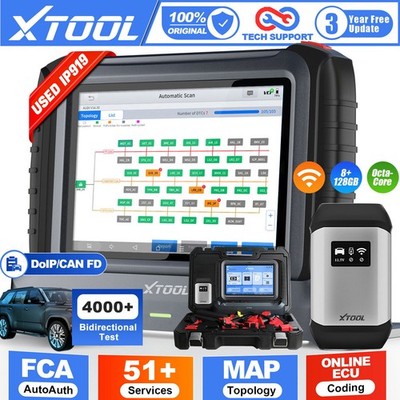 XTOOL IP919 Bidirectional Scanner Auto Diagnostic Tool Topology Mapping 51+Reset
