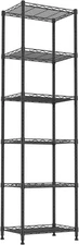 6 Wire Shelving Steel Storage Rack Adjustable Unit Shelves for Laundry 