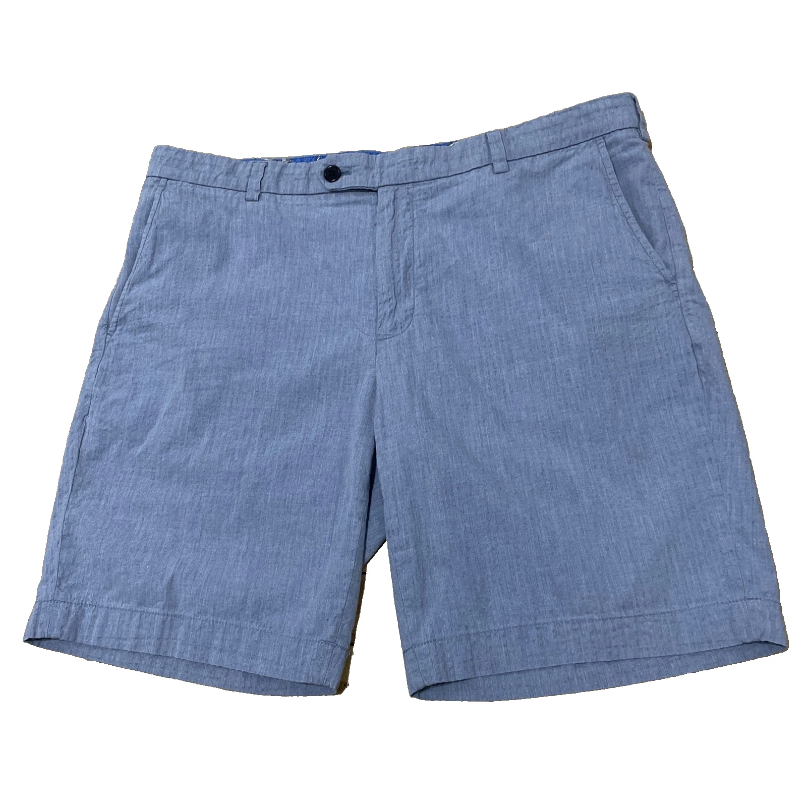 Brooks Brothers Shorts Men 38 Light Blue Seersucker Textured Lined Preppy Yachty