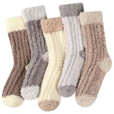 Fuzzy Socks for Women Winter Warm Cozy Fluffy Ultra Soft Sleeping Slipper