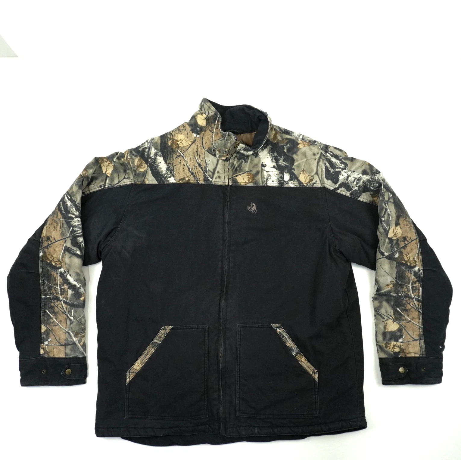 Legendary Whitetails Jacket Mens XLT Brown & Camouflage Hunting Outdoors No Hood
