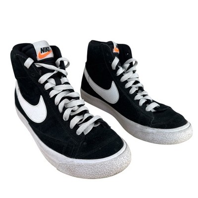 Nike Blazer Mid SB GS Black White Suede Shoes Big Kids 7Y DD3237-002 Sneakers