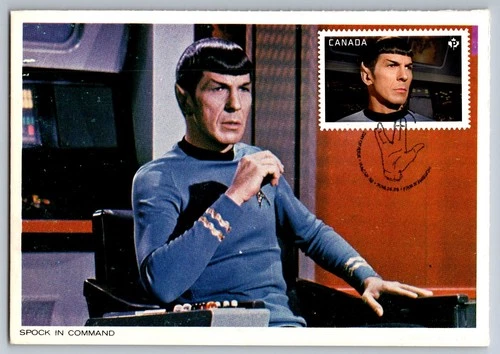 Canada 2016 Spock Star Trek FDC Maxi Cards w/Pictorial Cancel