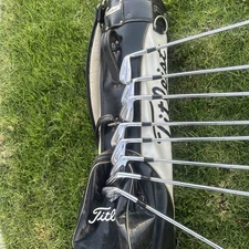RARE vintage Titleist Tour Model golf irons Set 3-pw with matching vintage bag !