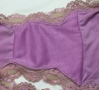 Purple Satin Panties with Beige Lace by Hertex - Size Large — photo 7