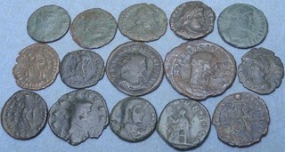 Lot of 15 Roman Bronze Coins