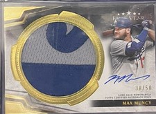 2024 Topps Five Star MAX MUNCY Jumbo Prime Game Used Auto Patch 38/50 