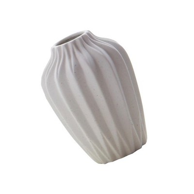 weiße farbige Keramik Blumenvase für Kunstblumendekor