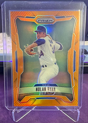 2026 Panini Prizm Baseball Nolan Ryan Orange Prizm #202 034/249 Rangers