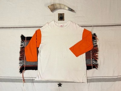 LVC Baseball T-Shirt M-L 70s Levi's Vintage Clothing Orange Weiß 2015 44'' Selten