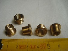 Raccords de réduction en laiton (lot de 2) doublure mâle 10 mm, femelle 8 mm 