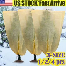 Winter Drawstring Plant Covers Freeze Frost Protection Bag For Protecting Trees