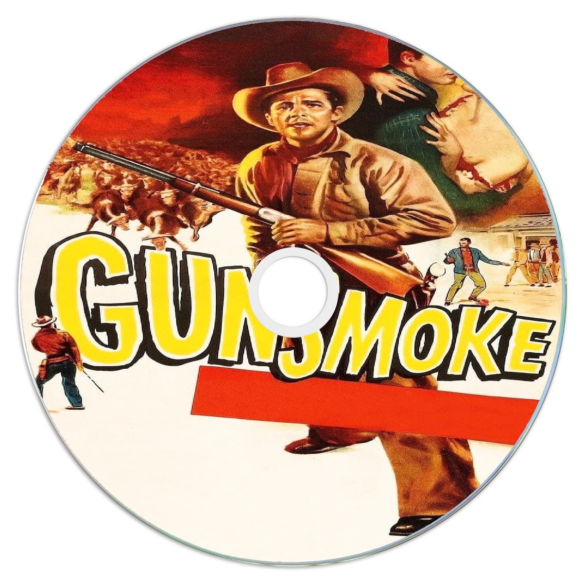 Gunsmoke (1953) Public Domain Film Supplied On DVD Free UK Postage