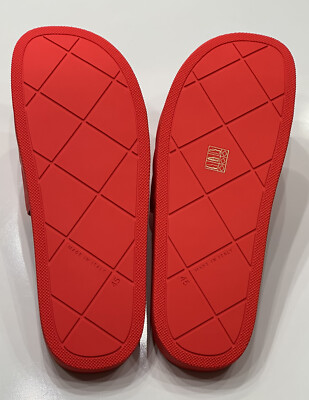 NIB $390 Bottega Veneta Slider Patterned Rubber Sandals  display picture 2