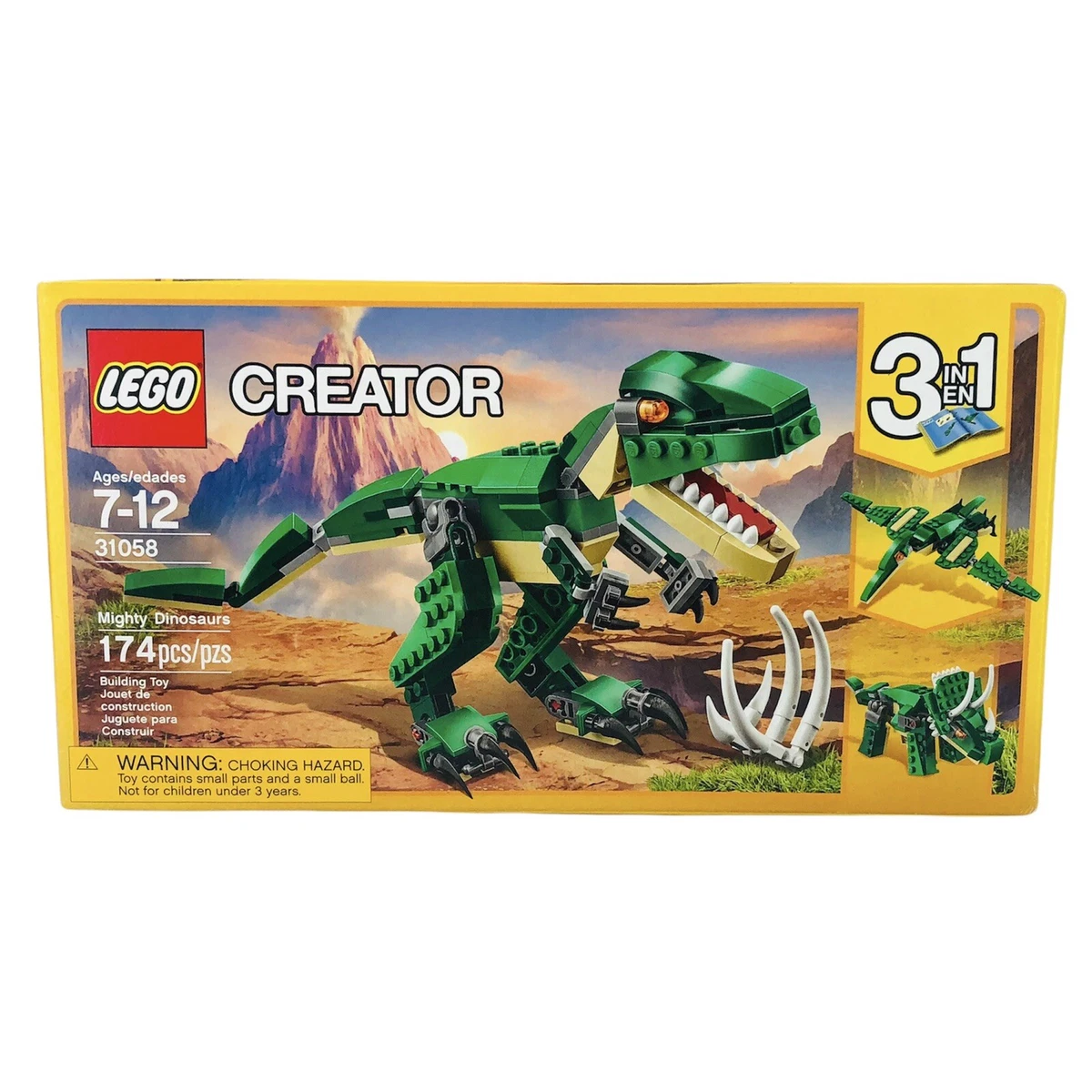 Lego creator hotsell 31058 mighty dinosaurs