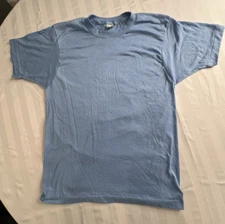 Vintage 90’s NOS SCREEN STARS Light Blue Medium Made in USA Deadstock