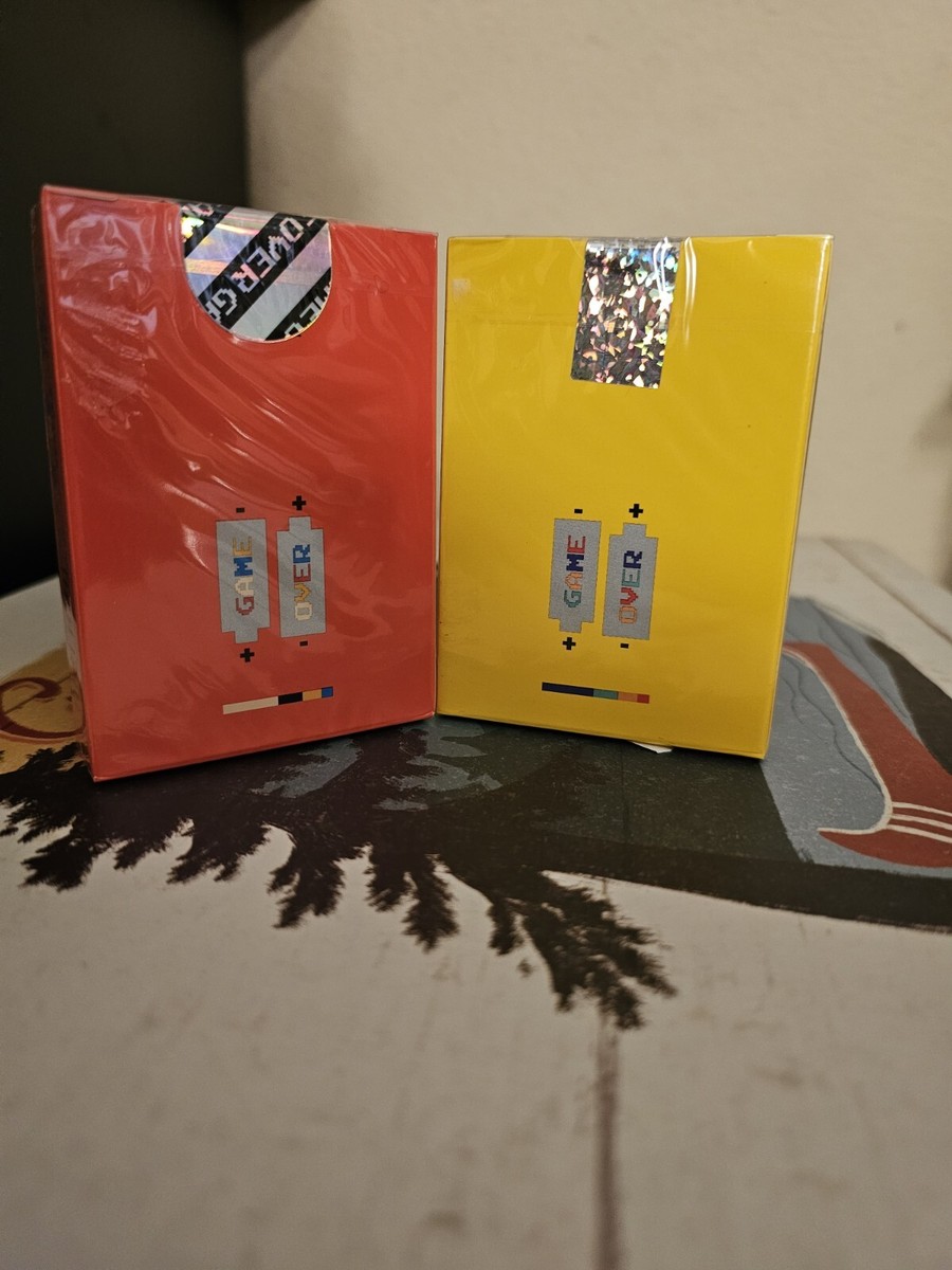 Set Of 2 Game Over Prism Gilded Limited Playing Cards Gemini