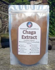Organic Chaga Extract (4oz) | 8% Beta-Glucans | Wildcrafted from Siberian Birch